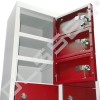 Steel Mini Locker with 30 compartments (Red doors)